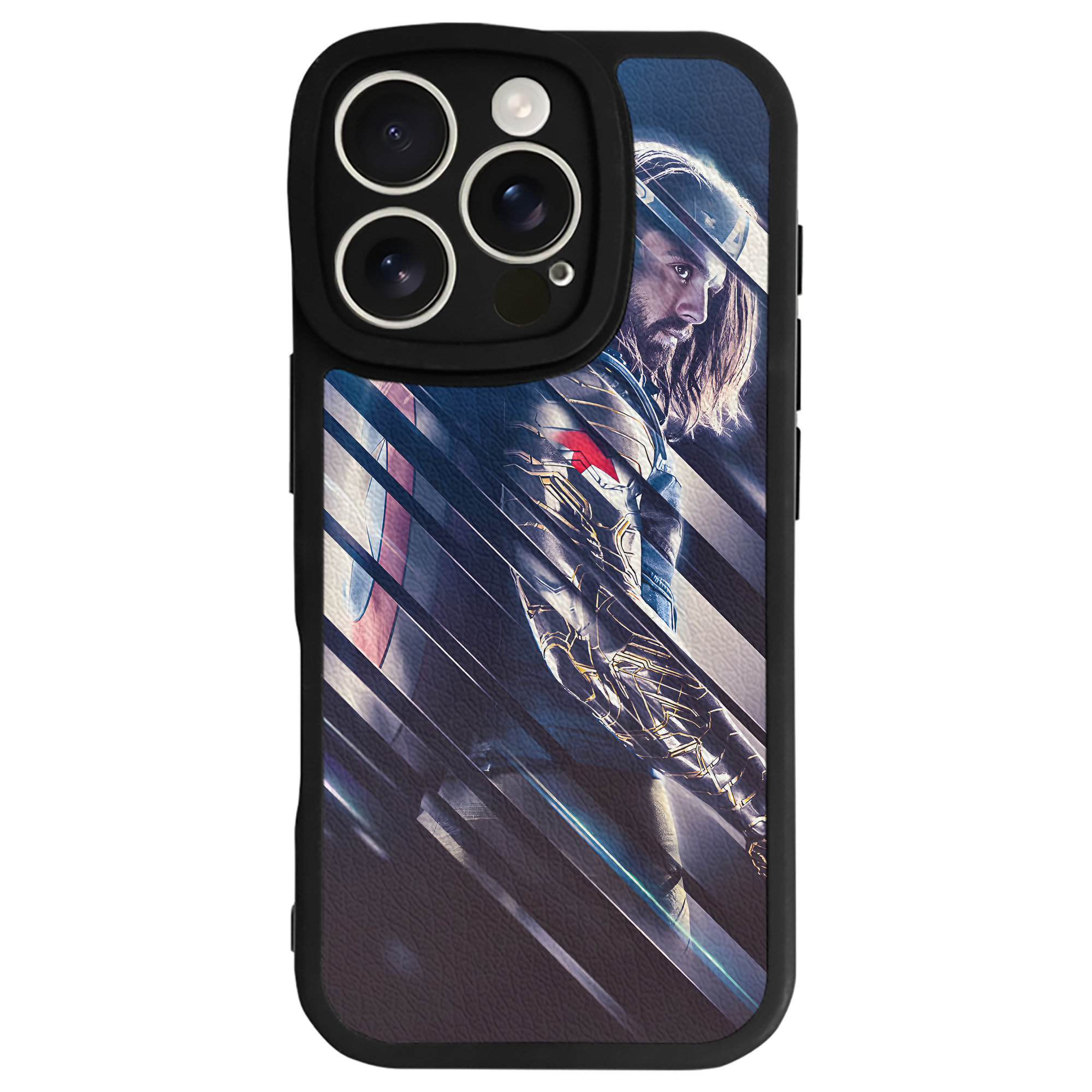 （画像用） アベンジャーズ The Avengers 【iPhone 16シリーズ対応】シリコンスマホケース（レザー調） 材質：シリコン